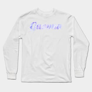 Gamma Blue Watercolor Long Sleeve T-Shirt